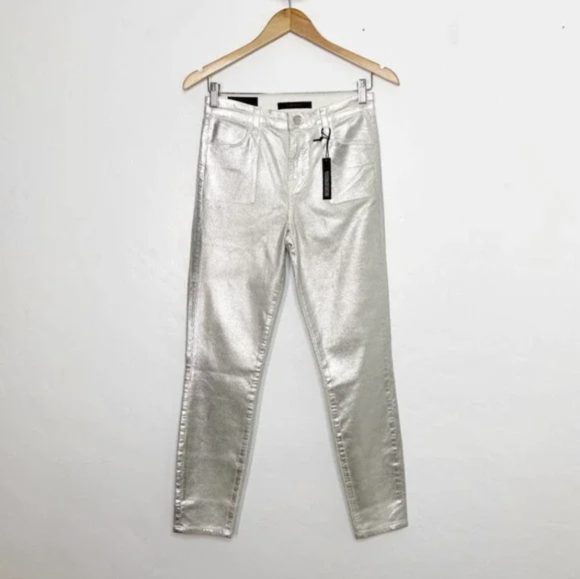 Metallic Coated Jeans